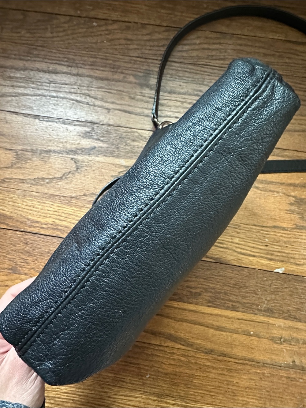 Michael Kors Black Leather Crossbody Bag - Picture 9 of 10